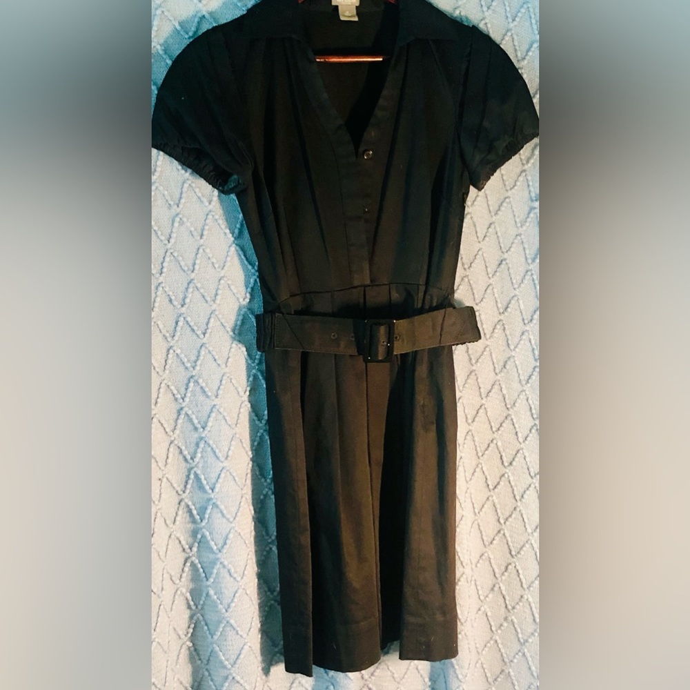ANN TAYLOR SIZE 2p BLACK BELTED DRESS!! NWOT!!